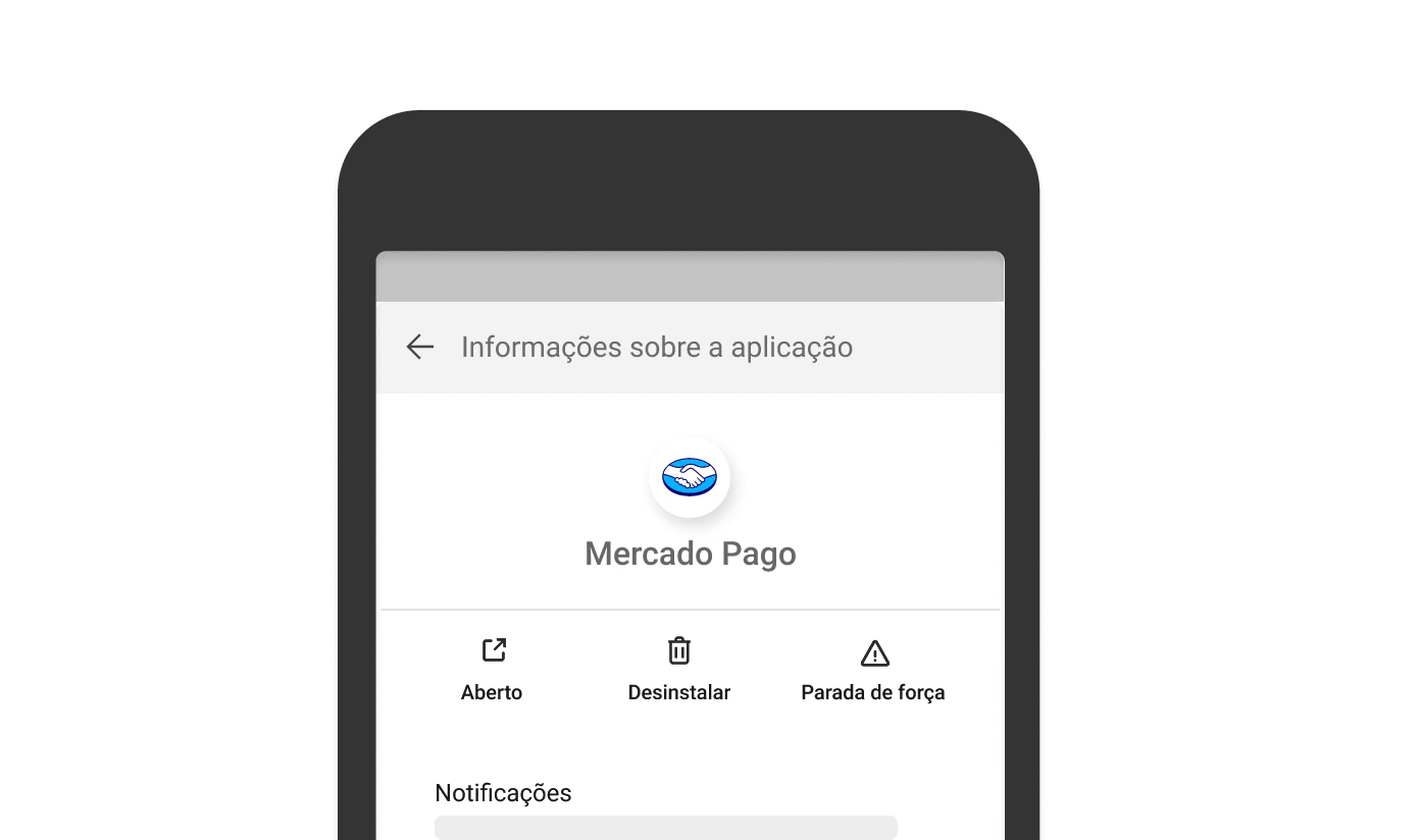 Opção Armazenamento